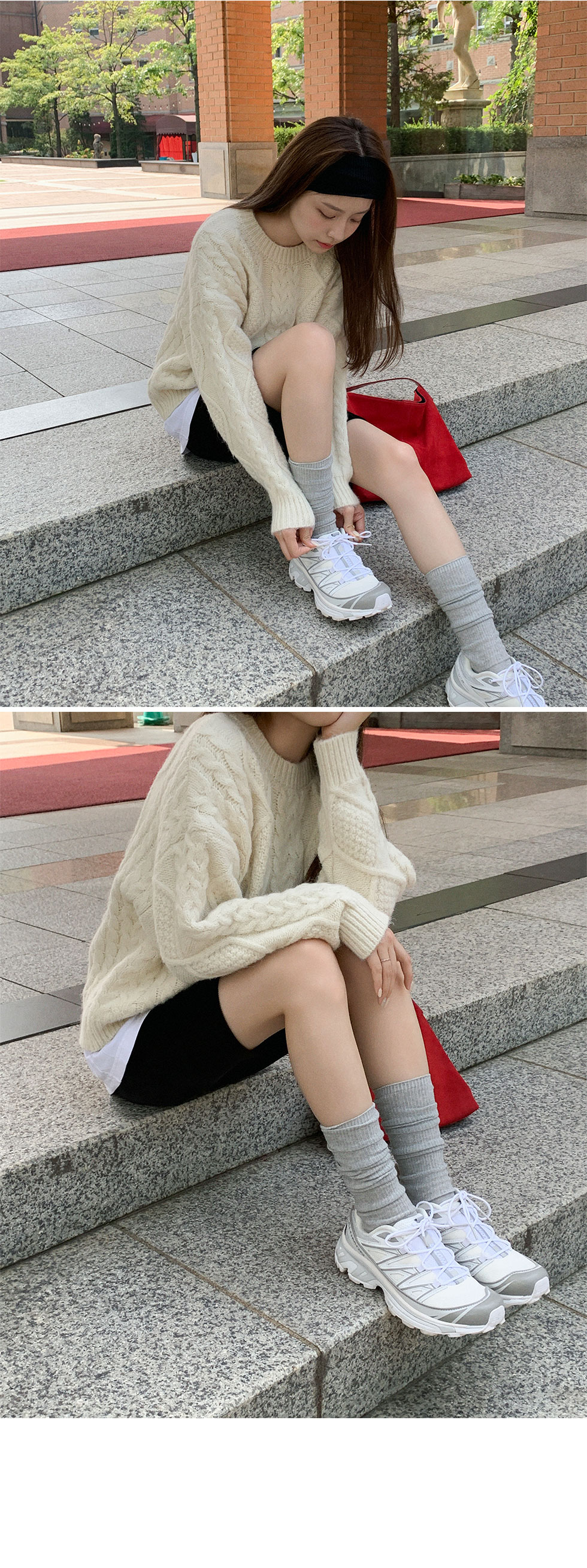티그 코듀로이 벨벳 바이커팬츠 4부레깅스 바이커팬츠-5color 상세 이미지 6